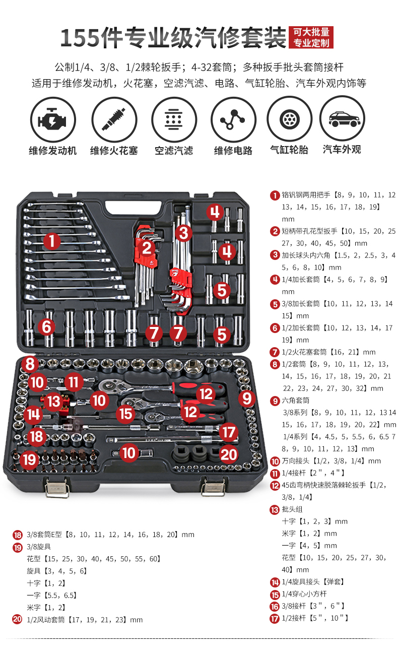 汽修套装,五金工具定制